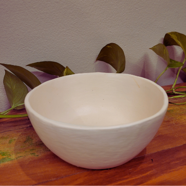 Bowl/Petisqueira Branca em Cerâmica Vale do Jequitinhonha (Va