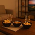 Bowl Plástico Cumbuca 500ml Preto Redondo Cozy Coza Cereal Pe