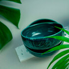 Bowl Porcelana Com Esmalte Reativo 600 Ml Verde Tropical