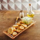 Bowl Quadrado Lyor Coração De Cristal Âmbar Metalizado 8,5cm