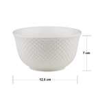 Bowl Tigela Cumbuca De Porcelana New Bone Dots Branco 12 5 X
