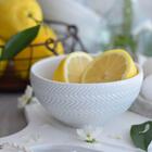 Bowl Tigela Porcelana 400ml Branca Relevo Chevron Germer Cald