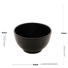 Bowl Tigela Preto Fosco Cronus 600ml
