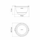 Bowl Tramontina Cucina Em Aço Inox Com Tampa Plástica 19 Cm 1