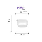 Bowl Wolff Birds De Porcelana Branco 16cm X 15cm X 7cm