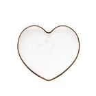 Bowl Wolff Heart De Vidro Borda Dourada 12cm X 11cm X 5cm