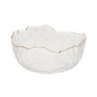 Bowl Wolff Taj De Cristal Borda Dourada Incolor 13cm X 6,5cm