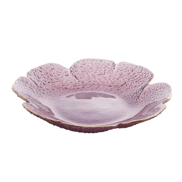 Bowl Wolff Taj Flor De Cristal Rosa 24,5cm X 4cm