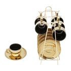 Bowl Wolff Trompete De Vidro Dourado Incolor 20cm X 12cm