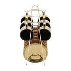 Bowl Wolff Trompete De Vidro Dourado Incolor 20cm X 12cm