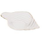 Bowl Wolff Trompete De Vidro Dourado Incolor 20cm X 12cm