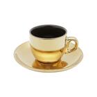 Bowl Wolff Trompete De Vidro Dourado Incolor 20cm X 12cm