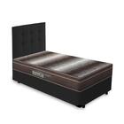 Box + Cabeceira Cassis E Colchão Solteiro - Ortobom - Light O