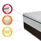 Box + Colchão De Molas Pocket Ensacadas Tower 1,38m Casal