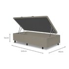 Box Bau Basic Abertura Lateral Solteirão Yescasa Bege