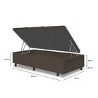 Box Bau Basic Abertura Lateral Solteirão Yescasa Marrom