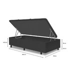 Box Bau Basic Abertura Lateral Solteirão Yescasa Preto