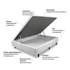 Box Bau Italian Abertura Lateral  Cinza