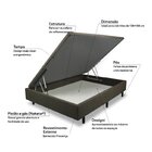 Box Bau Italian Abertura Lateral  Marrom