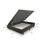 Box Bau Italian Abertura Lateral  Marrom