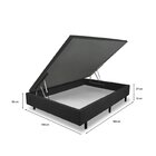 Box Bau Italian Abertura Lateral  Preto