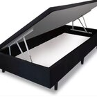 Box Bau Italian Abertura Lateral Solteiro Yescasa Preto