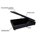 Box Baú King 192x203x35 Linhão - Preto