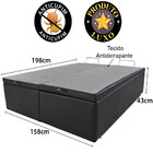 Box Baú Queen 158x198cm Bipartido Bf Colchões