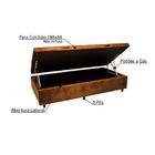 Box Baú Solteiro 88x188x35 Suede Amassado - Marrom