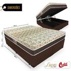 Box Baú Super King + Colchão Molas Ensacadas - Castor - Class