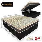 Box Baú Super King + Colchão Molas Ensacadas - Castor - Class