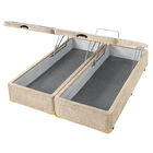 Box C/ Baú Queen Americanflex Areia Bouclê 158x198x34 Cm - In