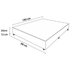 Box Canelado Solteiro - Pelmex - Madeira