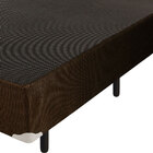 Box Casal Chenile 138x188x30 Cm Marrom Luckspuma