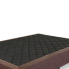 Box Casal Com Pés E Revestimento Suede 138x188x25 Cm S01-1 Ma