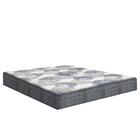 Box Casal Preta + Cabeceira Painel Iris Marrom + Colchão De M