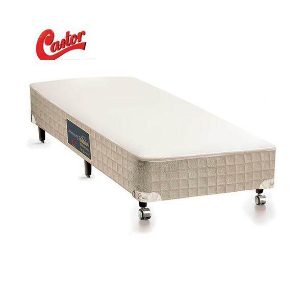 Box Castor Premium Bege Solteiro Americano 96x203x27cm