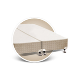 Box Castor Premium Bege Solteiro Americano 96x203x27cm