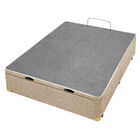 Box Com Baú Casal Americanflex Bege Serrana 138x188x40cm