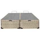 Box Com Baú Queen Americanflex Bege Multiflex 158x198x40cm