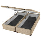 Box Com Baú Queen Americanflex Bege Multiflex 158x198x40cm