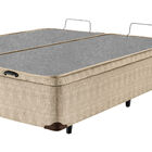 Box Com Baú Queen Americanflex Bege Multiflex 158x198x40cm