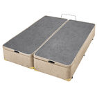 Box Com Baú Queen Americanflex Bege Serrana 158x198x40cm