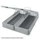Box Com Baú Queen Americanflex Cinza Serrana 158x198x40cm