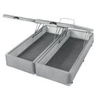 Box Com Baú Queen Americanflex Cinza Serrana 158x198x40cm