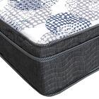 Box Com Baú Viúva Bipartido  Marrom + Colchão De Molas Ensaca