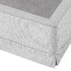 Box Com Saia Queen Americanflex Cinza Serrana 158x198x38cm