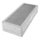 Box Com Saia Solteiro Americanflex Cinza Serrana 100x200x38cm