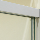 Box Frontal de Correr Vidro 190x100cm Incolor Kit Branco Speed Temper