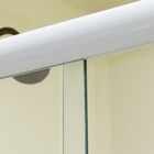 Box Frontal de Correr Vidro 6mm 190x100cm Incolor Kit Branco Speed Temper